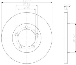 8DD 355 108-681,Front Brake Disc,,,,,DR491,DBA491,DAIHATSU FEROZA Hard Top (F300), 10/88 - FEROZA Soft Top (F300), 10/88 - ROCKY Hard Top Closed Off-Road Vehicle (F7, F8), 06/84 - 07/93 ROCKY Soft Top (F7, F8), 02/85 - 04/93