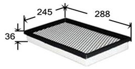 A2508 AIR FILTER  DAIHATSU  MIRA L201 0.66L  09/1993- CHEROKEE  WJ WG ZG 4.0L 1997-2005 JEEP GRAND CHEROKEE   2.7L CRD  WJ WG  WH 4.7L V8   2000-2005 NISSAN   PATHFINDER  L 4.0L  2005-2010 FA3209 A-1935 FA-1935  A1332 A1581 WA976 AF26324 165467S000 FA1935