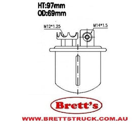 FS7064 FUEL FILTER UNI FUEL EFI HONDA16010-SS0-931 HONDA16010-SS0-932 HONDA16900-SL5-A31 INTERFILFGI077 INTERFILFGI77 JSJN7064 KRALINATORG198 LUCASF180 NAPA3455 PUROLATORF54828 SAKURAFS16170 WIX33455