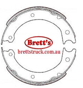 11526.400 H/BRAKE HAND BRAKE SHOE SET SHOES  Parkbrake Handbrake Shoes Nissan ATLAS NISSAN ATLAS CONDOR 1987~1992     2.7L  3L 3.0L 3.3L   AH40    AH40W DJH40W  JGH40W      JH40H      JH40L    JH40WH       JH40WT       JH40WV       DMH40WV