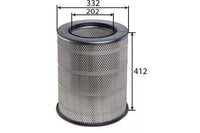 A0541SET  AIR FILTER OUTER & INNER KIT SET VOLVO FH12 A0541  AZUMIA45002SET HENGST FILTERE420L MAHLE/KNECHTLX 1281 MANNC 34 1500 SAKURAA-71260-S VOLVO FA71260S FA-71260S8149961+1665937 A0541IN A0541OUT