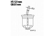 FS9975 EFI FUEL FILTER  Z541 WZ541 MITSUBISHI CHALLENGER PA Petrol V6 3.0L 3L 6G72 1998- FS10440