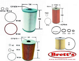 KIT228-110C  FILTER KIT ISUZU   OIL FUEL LUBE  FILTER FILTERS SET SERVICE KIT   ISUZU    CXY51  6WF1-TC    14.3L    8/2003-2008  KT228-110