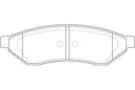 PN0375 DISC PAD SET NiBK JNBK   REAR KIT DB1688 HOLDEN EPICA CDX EP CDX 2007-2011 2.0L 2L 2.5L X20D1 X25D1 DOHC WT 16 24V