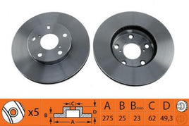 RN1143V FRONT DISC ROTOR NiBK RAV4 FOR TOYOTA RN1143 RAV 4 II (CLA2_, XA2_, ZCA2_, ACA2_), 06/00 - 01/06 2.0 VVTi 4WD06/00 - 11/05 2.4 VVTi 4WD08/03 - 11/05