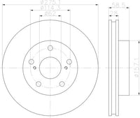 8DD 355 120-171 Brake Disc ROTOR  DBA274 43512-0K120  FOR TOYOTA  Blue PrintADT343234 BOSCH0 986 479 A97 BREMBO09.B626.10 FiTFR0762V SBBR21254T TOYOTA43512-0K120 TRWDF7490