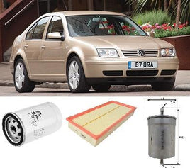 KIT4526 FILTER KIT VW  Volkswagen BORA    2.0L 2L 1999-2005   1J Petrol 4Cyl APK AZJ MPFI  SOHC 8V   OIL FUEL AIR FILTER SET KIT