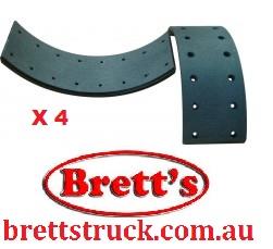 AF253 BRAKE LINING KIT SET ISUZU LINING SET FRONT WITH 20" WHEELS JCR FTR 1979- FSR33 AF253P FSS12  FSS33 1996- FSS34 2003-  FTS12  FTR12 1 FTR11 1984-86