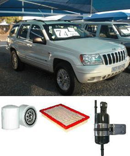 KIT9818 FILTER KIT  Jeep Grand Cherokee 4L 4.0L 1999-05/2005 WJ WG Petrol 6cyl MX  MPFI OHV 12V  OIL FUEL AIR FILTERS LUBE SERVICE SET KIT