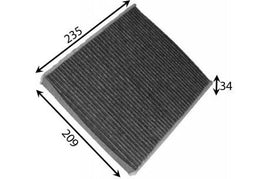 AC0109 CABIN AIR FILTER FOCUS FORD VOLVO  RCA207 RCA207C 8687389 WACF0041 4M5J18D543AA CU2440 49354 1354952 AFC1294 CA19160 CA-19160