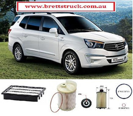 KIT8513  FILTER KIT SSANGYONG STAVIC A100    4 CYL   2.0 2L   06/2013-    Turbo Diesel    D20DTR DI DOHC 16V