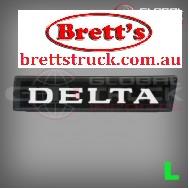 SPEC 20000.504 LH LEFT HAND SIDE FRONT SIDE BADGE EMBLEM DECAL STICKER  DAIHATSU DELTA "DELTA"