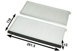 AC13315SET CABIN AIR FILTER KIA  Carens ADG02532 BOSCH0 986 AF4 008 FILTRONK 1203-2X KIA0K2FE-61-52X KIAK2C5-61-52XA KIAOK2FA-61-52X 0K2FA-61-52X MAHLE/KNECHTLA 365/S SAKURACA-29010 CA29010