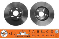 8DD 355 117-821 Front Brake Disc DR12454 DBA2715 55360PRO 09.A130.20 BG4181 FiTFR0450V FritechDF1386 JAPANPARTSDI-2009 MINTEXMDC2303 NiBKRN1340V NK2045137 SBS18152045137  43512-0K030  435120K010 DF1386 TRWDF7326 8DD355117-821 55360