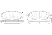 8DB 355 015-771 DISC PAD SET FRONT   8DB355015-771 BENDIX AUS DB2208GCTDB2208 CHEVROLET9668 2858 DELPHILP2218 FiTFP1590 FMSID1590-8801 MINTEXMDB3152 PAGIDT2051 SBBP52570
