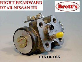 11510.165 RH RIGHT REARWARD REAR WHEEL CYLINDER  1"7/16  36.51MM   NISSAN UD TRUCK PARTS CONDOR CMA  CMA81 N1630 1984-    NON TURBO    FD6-     5.7L    1984- CMA86 N1630 1983-    TURBO    FD6T    5.7L    1983-