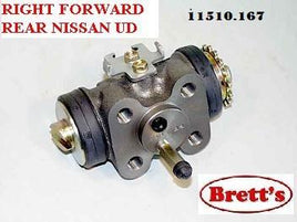 11510.167 RH RIGHT FORWARD REAR WHEEL CYLINDER  1"7/16  36.51MM   NISSAN UD TRUCK PARTS CONDOR CMA  CMA81 N1630 1984-    NON TURBO    FD6-     5.7L    1984- CMA86 N1630 1983-    TURBO    FD6T    5.7L    1983-