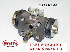 11510.168 LH LEFT FORWARD REAR WHEEL CYLINDER  1"7/16  36.51MM   NISSAN UD TRUCK PARTS CONDOR CMA  CMA81 N1630 1984-    NON TURBO    FD6-     5.7L    1984- CMA86 N1630 1983-    TURBO    FD6T    5.7L    1983-