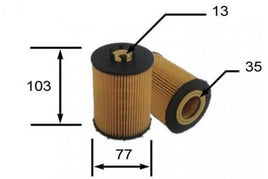 OE32055  OIL FILTER BMW 650i 4.8L V8  E63 E64  N62B48B  740i 4.0L V8, 740Li 4.0L  E65 750Li 4.8L V8  E65  N62B48B  760Li 6.0L V12 E66  N73B60  X5 4.8L V8 2007   E70  N62B48B