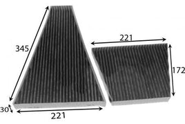 AC0018CSET CABIN AIR FILTER AZUMIAC33018CSET DENSODCF231K HENGST FILTERE1935LC MAHLE/KNECHTLAK 225/S MANNCUK350002