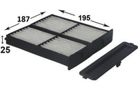 AC301J CABIN AIR FILTER  AZUMI    AC23301 AC301 MITSUBISHI    MR315172 MITSUBISHI    MZ600112 MITSUBISHI    MZ600139 VIC    AC-301E AC301E  MANN CU21062 CU2106-2 C2106