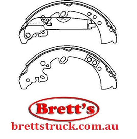 11525.511 REAR BRAKE SHOE SET (SET OF 4 SHOES) FOR   TOYOTA HILUX:  TOYOTA HILUX GGN25 2005 - 2014   TOYOTA HILUX KUN26  2005 - 2014