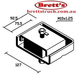 13505.117 FRONT ENGINE MOUNT    T3500 SL 3.5L NON TURBO & TURBO 1981-1992  FORD TRADER 0409 0509 3.5L A2043 W02339040 W02339040D W02339040B W023-39-040C