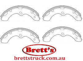 11525.036 REAR BRAKE SHOE SET OF 4 SHOES CANTER   FB300 1986-      FLAT LOW FB308 1989-    IMPORT    4DR7    2.8L    1989-    REAR SHOES FB511 1998-        4M40-0A    2.8L    1998-  BRAND NEW  PROTEX BRAKE LININGS