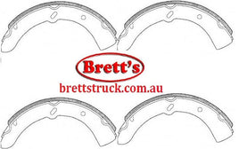 11525.027 FRONT BRAKE SHOES LININGS PADS  90MM SET OF 4  MAZDA FORD TRADER  FORD TRADER  0409  8/1989-8/1995    0409 3TON OPTIONS    WV08,EV15    HAS 90MM BRAKES    5 STUD 0509  WV08,EV15    T4000 8/1995- 5 STUD        TF    4.0L  T4600 1995-