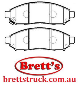8DB 355 012-071 FRONT DISC PAD SET NISSAN NAVARA  D40 08/08 - 126 PATHFINDER R51 03/05 - WITH ACOUSTIC WEAR WARNING  DB1835 GDB3404 8DB355012-071 T1522