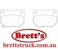 PN7800 DISC PAD SET NiBK JNBK REAR KIT MAZDA1Y07-26-48Z MAZDA1Y08-26-48Z MINTEXMDB1494 MiyacoMD111M MiyacoMD257M NiBKPN2221 NISSAN44060-04U85 NISSAN44060-04U86  V9118-N059 TRWGDB1007 TRWGDB3308