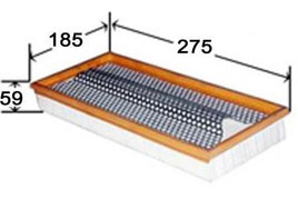 A9605 AIR FILTER  VOLKSWAGEN Caddy II VW Polo III  Nov 95~Sep 991.6 L6N11F Air Supply SysDec 95~Sep 991.6 L6N1AFT Air Supply SysJun 97~Jul 991.7 L6N1AKW  Jan 97~Sep 991.8 L6N1ADD