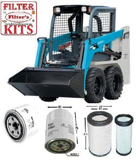 KITT503 FILTER KIT TO SUIT FOR TOYOTA 5SDK5 Filter Kit SKID STEER TOYOTA HUSKI OIL AIR  FUEL LUBE SERVICE KIT   Toyota - 5SDK5