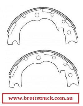 11526.013 H/BRAKE HANDBRAKE SHOES SHOE PR PAIR  PARK BRAKE DAIHATSU DELTA V118 V78 V69 V107 V119 1978-2005