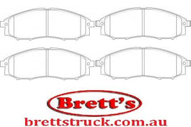 8DB 355 010-671 DISC PAD SET FRONT WITH ACOUSTIC WEAR WARNING DB1439 GDB3340 8DB355010-671