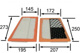 A0252SET AIR FILTER SET OF 2  MERCEDES-BENZ ML-Class : ML 280 Sep 05~Sep 11 3.0 L W164 OM 642.940 ML-Class : ML 320  Aug 05~ 3.0 L W164 OM 642.940  R-Class : R 280 Jun 06~ 3.0 L W251 OM 642.950 R-Class : R 320  Oct 05~ 3.0 L W251   S 320