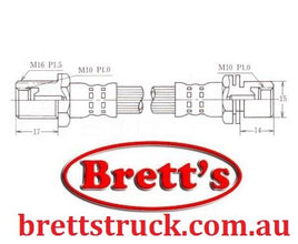BH26028F BRAKE HYD HOSE HYDRAULIC LINE  SB FRONT BRAKE HOSE DAIHATSU90049-22063  90049-22063-000 HINO9004K-22063 seikenSH80717 BH-2263 V118 DIAHATSU DELTA