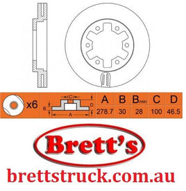 RN1447V DISC ROTOR FRONT  NISSAN BOSCH 0 986 AB9 710 DJ PARTSBD1955 FiTFR0552V NISSAN40206-3XA0A NISSAN40206-VW000 NISSAN40206-VW601 SBBR22154T TRWDF7220