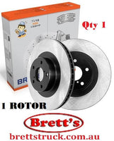 RN1447V DISC ROTOR FRONT  NISSAN BOSCH 0 986 AB9 710 DJ PARTSBD1955 FiTFR0552V NISSAN40206-3XA0A NISSAN40206-VW000 NISSAN40206-VW601 SBBR22154T TRWDF7220