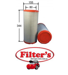 A0156 AIR FILTER Iveco Trucks Iveco 1908233 C16247 AF25260 WCA8126  WESFIL 1908868 BALDWIN FILTERS PA3961 C162471 C16247/1 RADI DAILY 5/89- 2723200 LX610 WCA8126 C16247/1