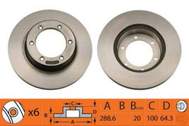 RN1005V DISC ROTOR FRONT NiBK JNBK  FOR  TOYOTA Hilux 4WDRotor VZN167, 172 DR780FrontVented28964.5201810068/97 on TOYOTAHilux 4WDRotorRZN169, RZN174 DR780FrontVented LN167, LN172  8/97 on KZN165 RN1005