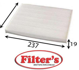 AC11407 CABIN AIR FILTER  AZUMI AC11407 FILTRON K1332 HYUNDAI 9999Z-07026 KIA 97133-0Z000 MANN CU 24 004   CU24004 NIPPARTS N1340516 SAKURA CA-28150 CA28150 CAC-28150 WESFIL WACF0223