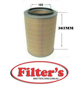 A361Z AIR FILTER  FS1K 1992-WINGSK13C-TF13.0L1992-1998 HINOFS1K 1998-"H"RANGER 50-K13C-TF13.0L1998-2005