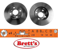 8DD 355 102-611 Front Brake Disc ROTOR FOR TOYOTA COROLLA FRONT 89-94  DR704 DBA704 8DD355102-611 53619  TOYOTA COROLLA Station Wagon (_E9_), 12/87 - 12/92 1.6 (AE92)12/87 - 04/92