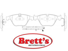 8DB 355 015-601 DISC PAD SET FRONT EXCL. WEAR WARNING CONTACT DB1498 GDB1498 8DB355015-601