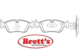 8DB 355 008-741 PREPARED FOR WEAR INDICATOR DISC PAD SET FRONT DB1224 GDB1100 8DB355008-691