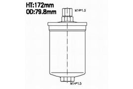 FE9990 FUEL FILTER  WZ485 Z485 CHAMPION L216/606 / CFF100216 Fuel Filter In-Line Replaces 811133511A,811133511A  Audi 80 VW Golf II Fram G3746 Car Fuel Petrol Filter 31.507.00 KL29 WK8531 33277 FT5202