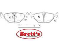 PN0014W DISC PAD SET NiBK JNBK REAR KIT   FiT FP2251E SB BP32014W -