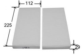AC28803SET CABIN AIR FILTER HONDA   HONDA Civic HONDA Civic Ferio HONDA CR-V HONDA Edix HONDA Element HONDA FR-V HONDA Integra HONDA Stream HONDA Torneo CA-1601-S CA1601S CA-1601 SAKURA