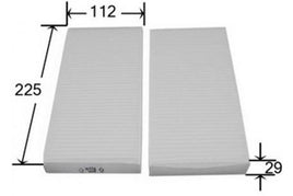 AC803SET CABIN AIR FILTER Honda CRV 2.4L 12/01-01/07  RD7/RE4. Petrol. 4Cyl. K24A  Honda Civic 1.7L 10/00-2006  EU3Vi. Htch. Petrol. 4Cyl.  Honda Civic 1.7L 10/00-2006 Cabin Filter  ES1. GLi Sdn. Petrol. 4Cyl
